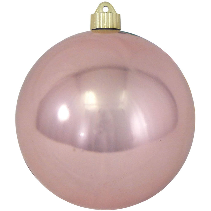 Christmas By Krebs 6" (150mm) Shiny Angel Wings Pink [2 Pieces] Solid Commercial Grade Indoor and Outdoor Shatterproof Plastic, UV and Water Resistant Ball Ornament Decorations
