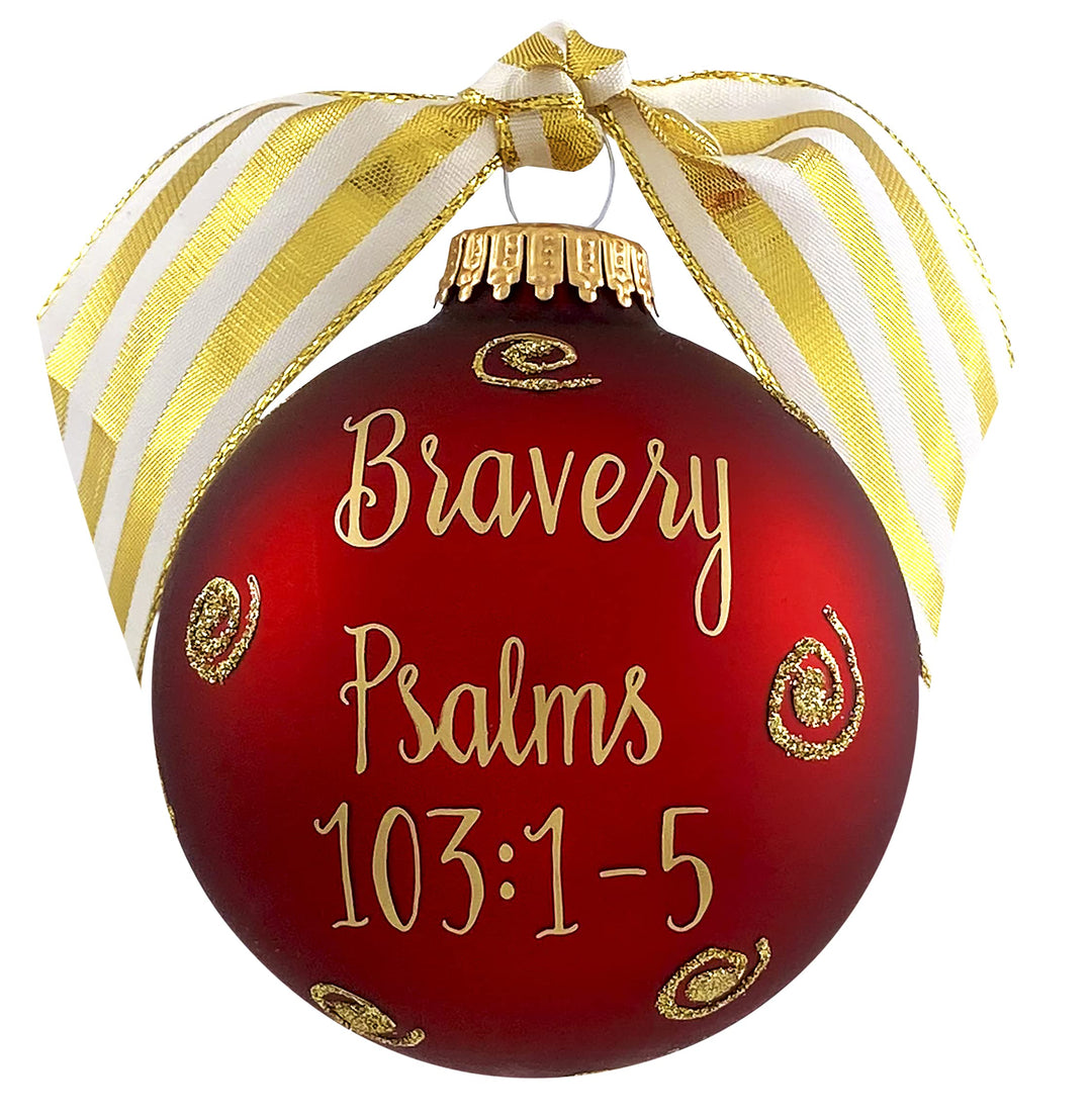 3 1/4" Collectable Bible Hero Glass Ornament Made in USA | Hugs Special Occasions Keepsake Gifts |  (Bible Hero David)