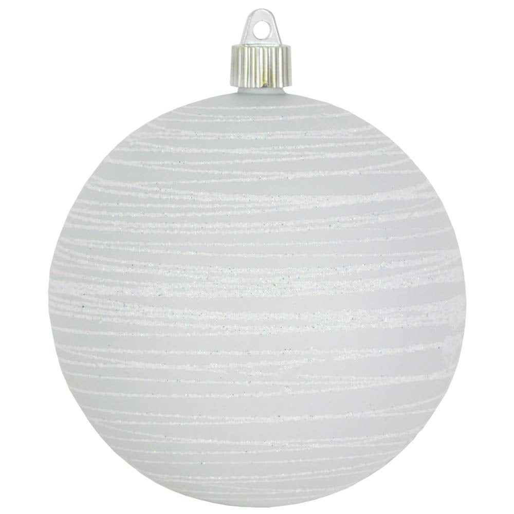 [4 Pack] 4 3/4" (120mm) Decorated Shatterproof Ball Ornaments