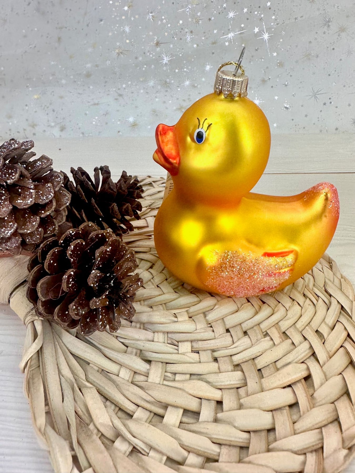 rubber duck christmas tree ornaments Krebs Designer Glass Rubber Ducky Figurine Christmas Holiday Ornament, – Christmas by Krebs