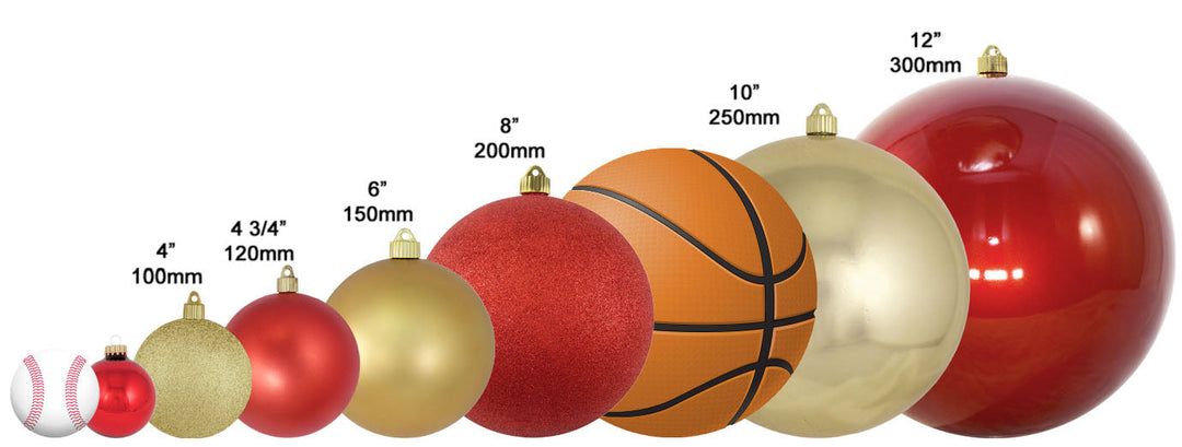 3 1/4" Personalized Red Glass Ornaments with U.S. Marines Seal