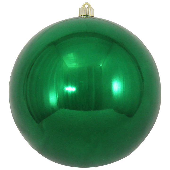 Christmas By Krebs 10" (250mm) Shiny Blarney Green [1 Piece] Solid Commercial Grade Indoor and Outdoor Shatterproof Plastic, UV and Water Resistant Ball Ornament Decorations