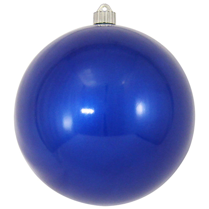 Christmas By Krebs 8" (200mm) Candy Blue [1 Piece] Solid Commercial Grade Indoor and Outdoor Shatterproof Plastic, UV and Water Resistant Ball Ornament Decorations