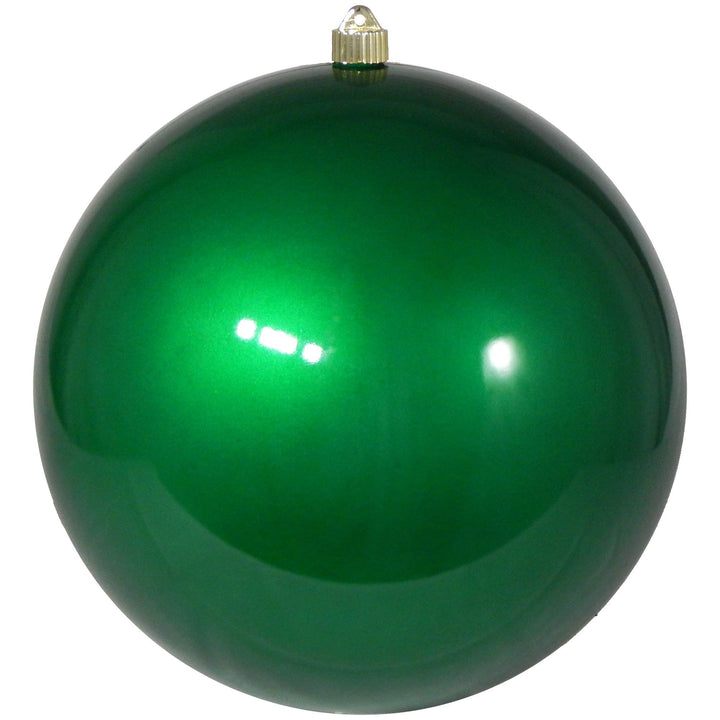 Christmas By Krebs 12" (300mm) Candy Green [1 Piece] Solid Commercial Grade Indoor and Outdoor Shatterproof Plastic, UV and Water Resistant Ball Ornament Decorations