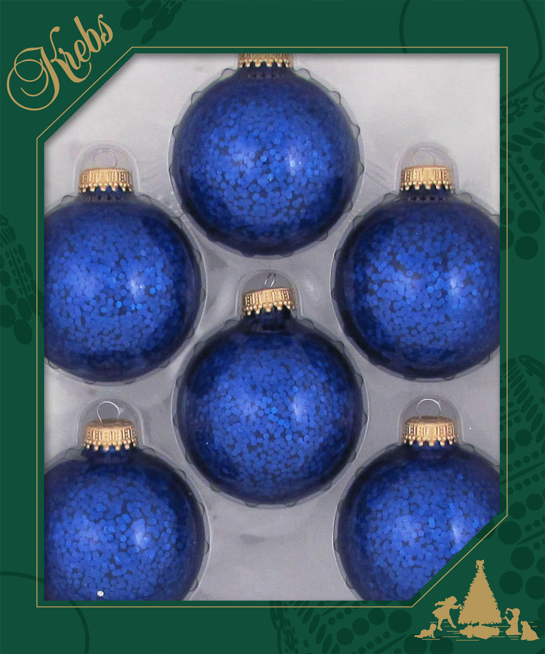 Glass Christmas Tree Ornaments - 67mm/2.63 Designer Balls from