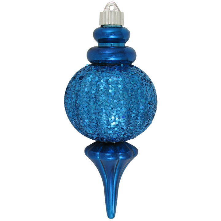 Christmas By Krebs 8 2/3" (220mm) Ornament, Commercial Grade Indoor Outdoor Moisture Resistant Shatterproof Plastic Finial Ornament (Balmy Seas Blue)