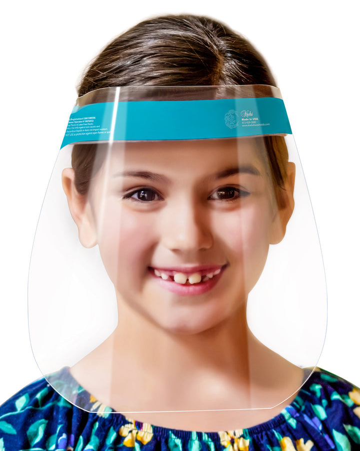 6-Pack Children's Safety Face Shields - Anti-Fog, Anti-Static, Hypoallergenic