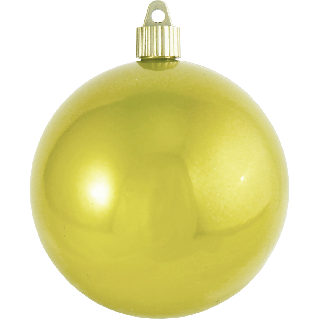Christmas By Krebs 4 (100mm) Ornament [4 Pieces] Commercial Grade Indoor  and Outdoor Shatterproof Plastic, Water Resistant Ball Decorated Ornaments