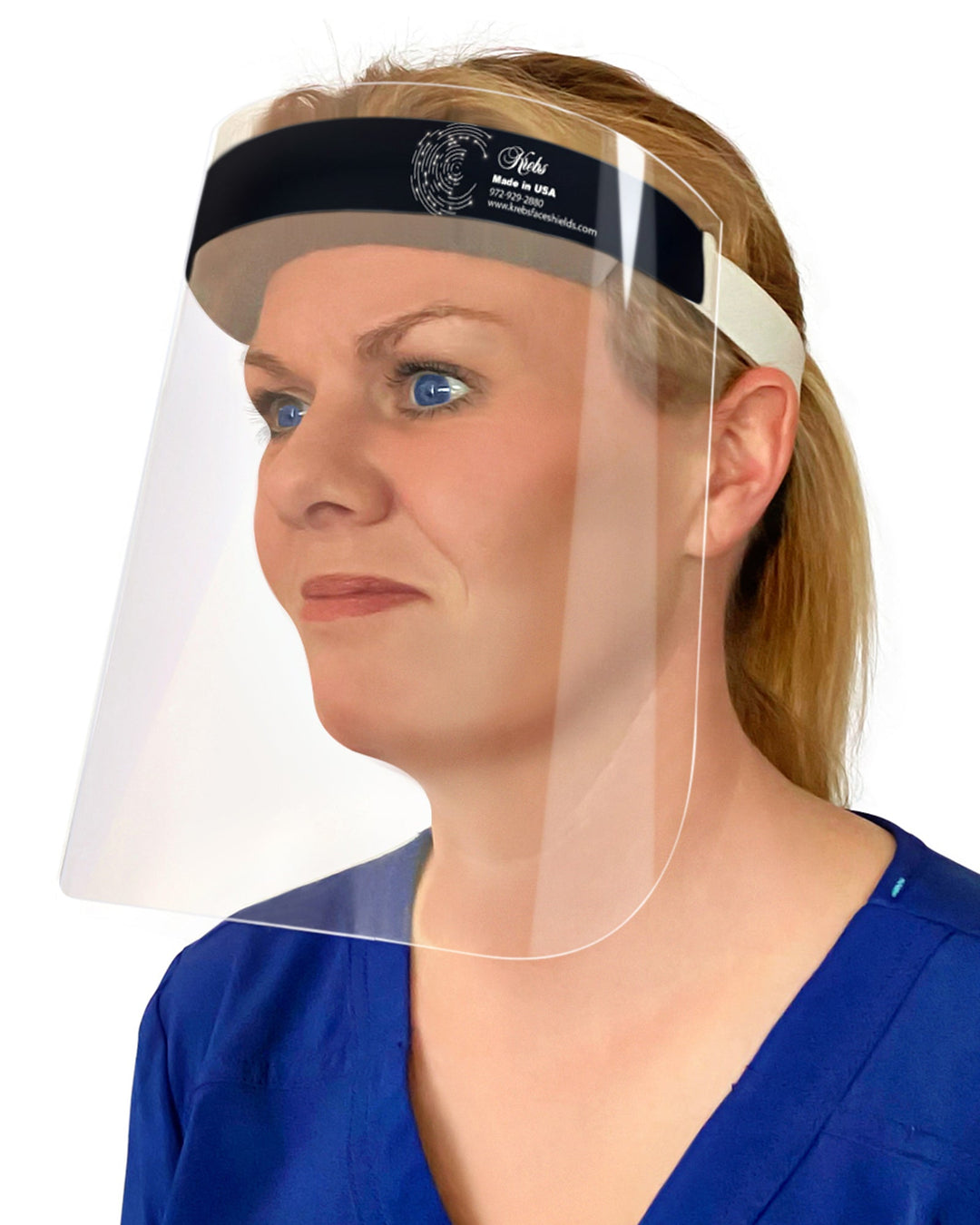 2-Pack Lightweight Safety Medical Face Shields - Anti-Fog, Anti-Static, Hypoallergenic