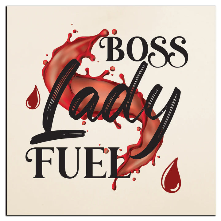 4" Square Ceramic Coaster Set Funny "I Love Wine" Collection - Lady Fuel, 4/Box, 2/Case, 8 Pieces. - Christmas by Krebs Wholesale