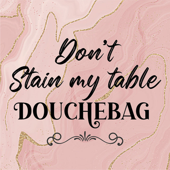 [Set of 4] 4" Premium Absorbent Ceramic Square She Shed Humour Collection - Christmas by Krebs Wholesale