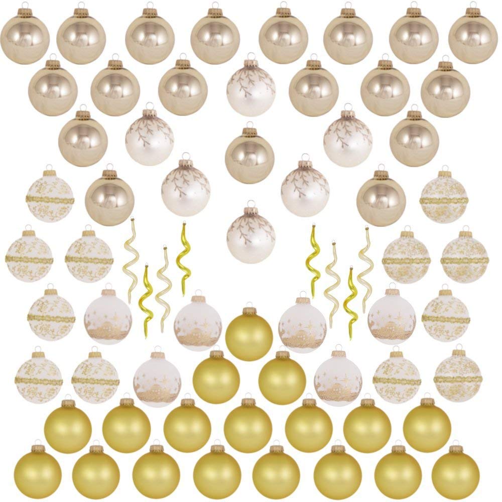 Classic Gold Glass Ornament Decorating Trimkits