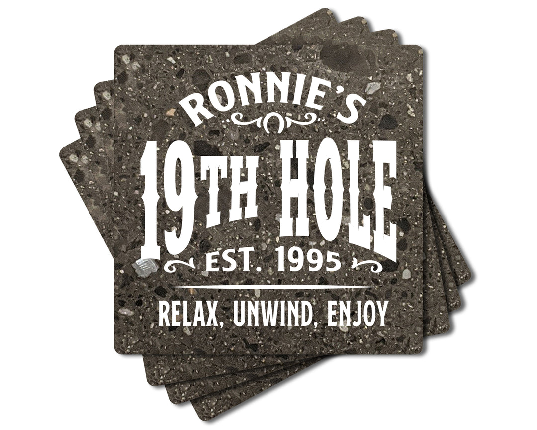drinks on me coasters  19th hole