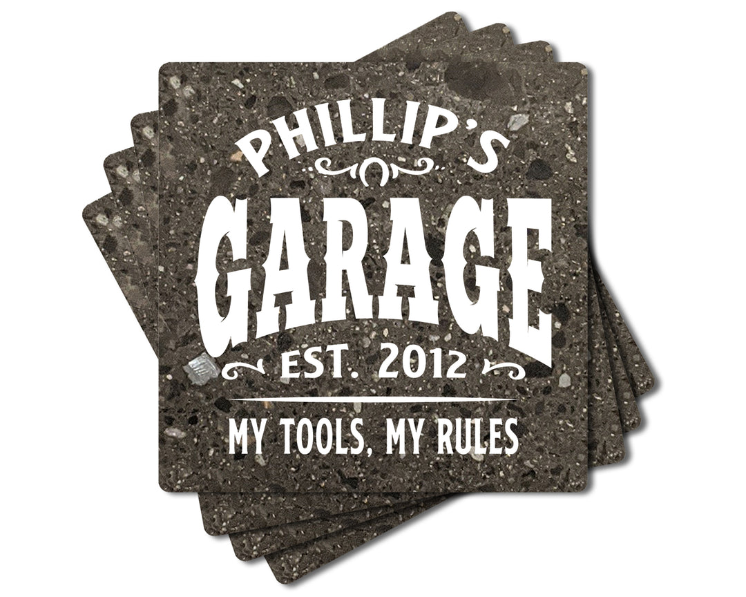 drinks on me coasters garage
