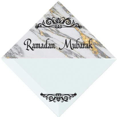 3" Personalized "Islam Quote" Glass Diamond Suncatcher with Marble Design