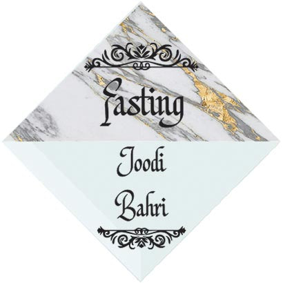 3" Personalized "Islam Quote" Glass Diamond Suncatcher with Marble Design
