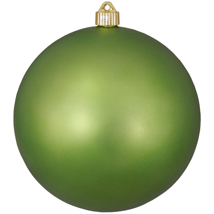 Christmas By Krebs 8" (200mm) Velvet Krypton Green [1 Piece] Solid Commercial Grade Indoor and Outdoor Shatterproof Plastic, UV and Water Resistant Ball Ornament Decorations
