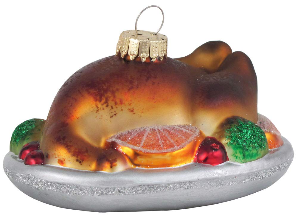 Christmas By Krebs Blown Glass  Collectible Tree Ornaments (4" Thanksgiving Turkey)