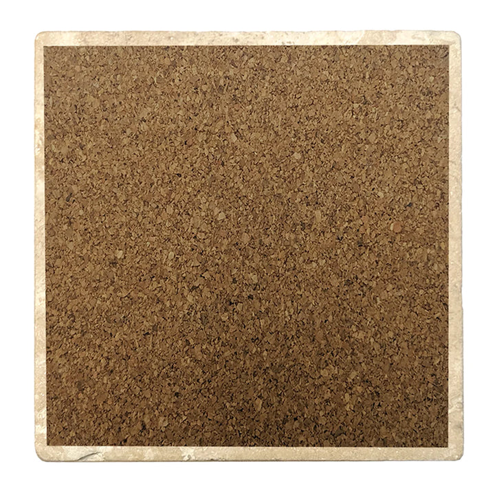 4" Absorbent Stone Religious Drink Coasters, Saved By Jesus, Fueled By Coffee, 2 Sets of 4, 8 Pieces - Christmas by Krebs Wholesale