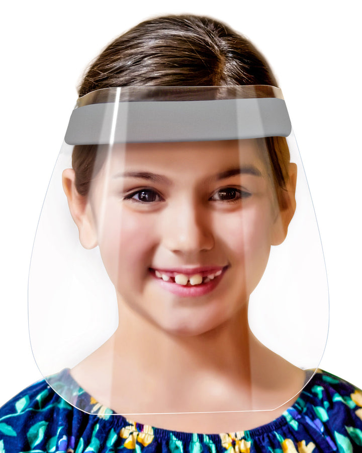 6-Pack Children's Safety Face Shields - Anti-Fog, Anti-Static, Hypoallergenic