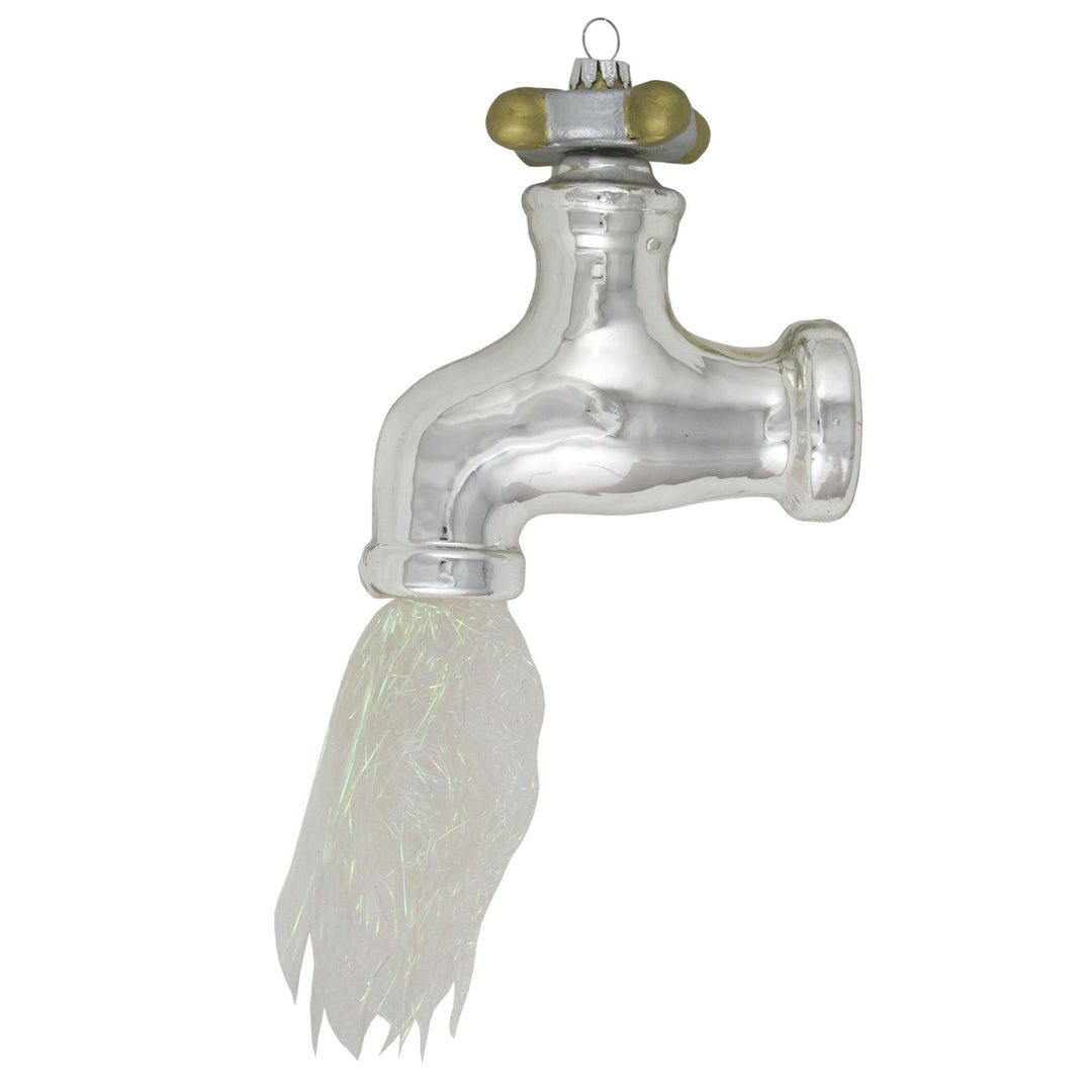 4.5" Running Faucet Figurine Glass Ornament