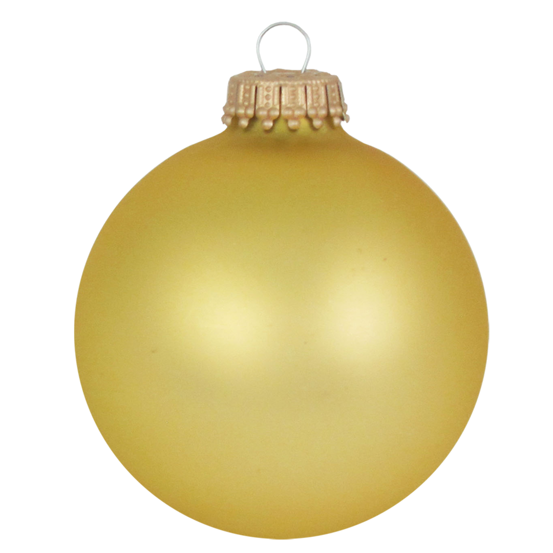 Christmas Tree Ornaments - Military Glass Balls from Christmas by Krebs - Handmade Seamless Hanging Holiday Decorations for Trees (67mm/2.625" Red and Gold Marines-USMC Variety Set of 12)