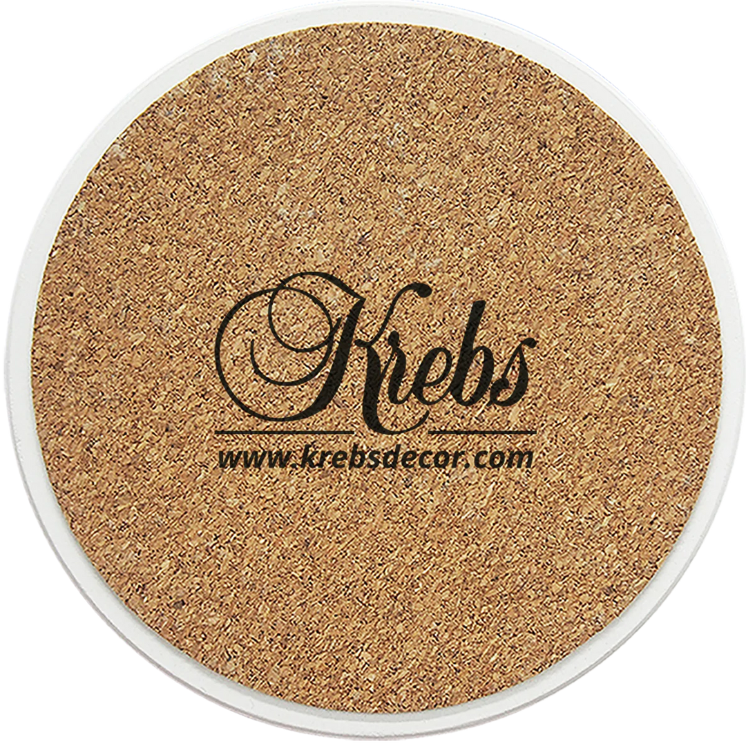 [Set of 4] 4 inch Round Premium Absorbent Ceramic Dog Lover Coasters - French Bulldog - Christmas by Krebs Wholesale