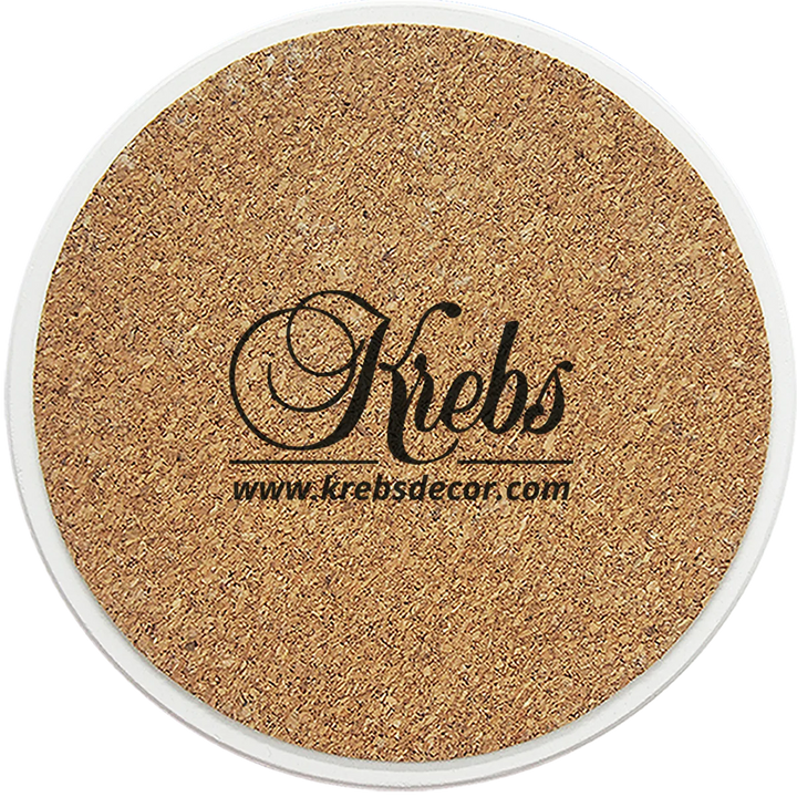 [Set of 4] 4 inch Round Premium Absorbent Ceramic Dog Lover Coasters - Bull Terrier - Christmas by Krebs Wholesale