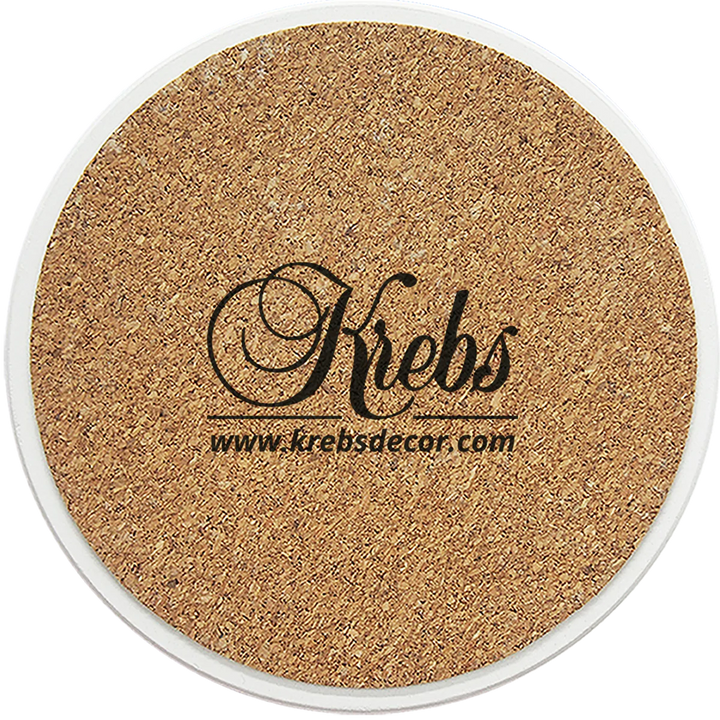 [Set of 4] 4 inch Round Premium Absorbent Ceramic Dog Lover Coasters - Boston Terrier - Christmas by Krebs Wholesale